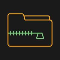 Zip File Vector Icon