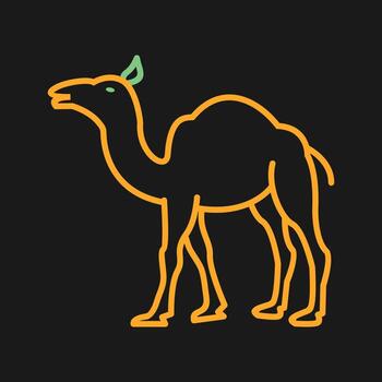 icono de vector de camello