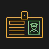 Student ID Card Vector Icon
