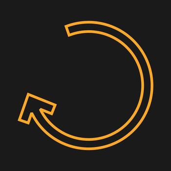 Left Back Arrow Vector Icon