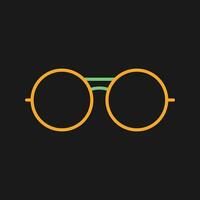 Vintage Glasses Vector Icon