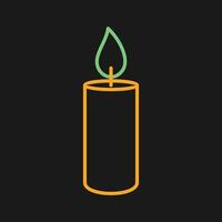 Lit Candle Vector Icon