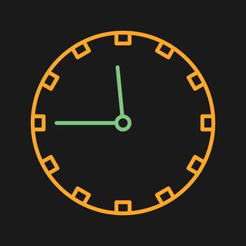 icono de vector de reloj de pared