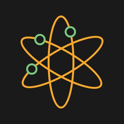 Atomic Structure Vector Icon