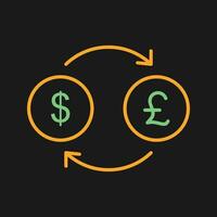 Dollar to Pound Vector Icon