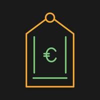 Euro Tag Vector Icon