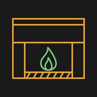 Fireplace Vector Icon