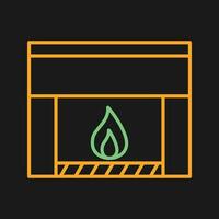 Fireplace Vector Icon