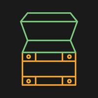 Open Treasure Box Vector Icon