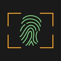 Fingerprint Vector Icon