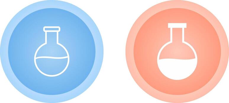 icono de vector de matraz