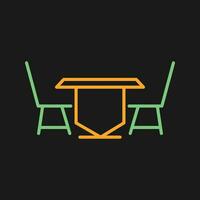 Lunch Table Vector Icon