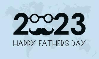 2023 Concept Father's Day celebration vector illustration template. Holiday observed on Every June