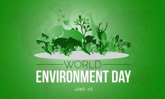 2023 Concept World Environment Day nature ecology protection vector illustration template