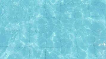 swimming pool waves. water wave on blue swimming pool. video