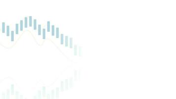animiert von Geschäft Kerze Stock Graph Diagramm von Lager Markt Investition Handel auf Weiß Hintergrund video