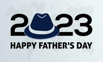 2023 Concept Father's Day celebration vector illustration template. Holiday observed on Every June