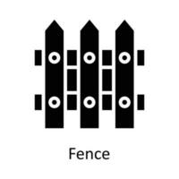 Fence vector    Solid Icon Design illustration. Agriculture  Symbol on White background EPS 10 File