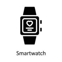 Smart watch vector  Solid Icon Design illustration. Time Management Symbol on White background EPS 10 File