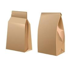 Simple carton package of meal or products vector