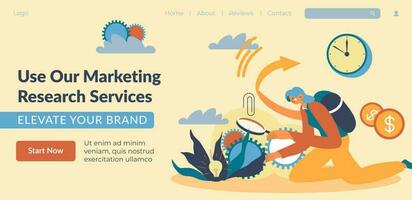 Use marketing research services, elevate brand vector