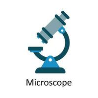 Microscope vector Flat Icon Design illustration. Medical and Healthcare Symbol on White background EPS 10 File