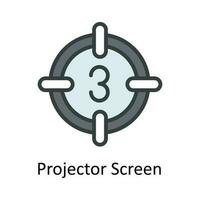 Target vector  Fill outline Icon Design illustration. Work in progress Symbol on White background EPS 10 File