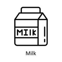 Milk  vector    outline Icon Design illustration. Agriculture  Symbol on White background EPS 10 File