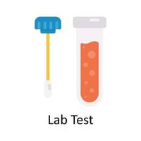 Lab Test vector Flat Icon Design illustration. Medical and Healthcare Symbol on White background EPS 10 File