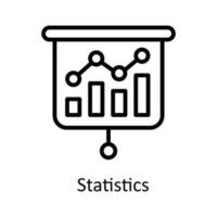 Statistics  vector   outline Icon Design illustration. Work in progress Symbol on White background EPS 10 File