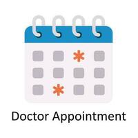 Doctor Appointment vector Flat Icon Design illustration. Medical and Healthcare Symbol on White background EPS 10 File