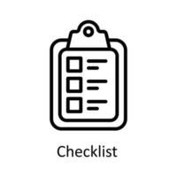Checklist  vector   outline Icon Design illustration. Work in progress Symbol on White background EPS 10 File