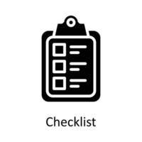 Checklist  vector   Solid Icon Design illustration. Work in progress Symbol on White background EPS 10 File