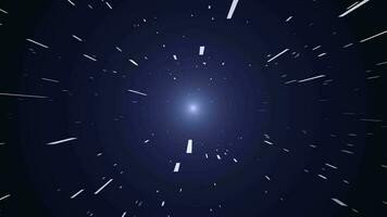 Starfield ligero velocidad meteorito espacio cielo video