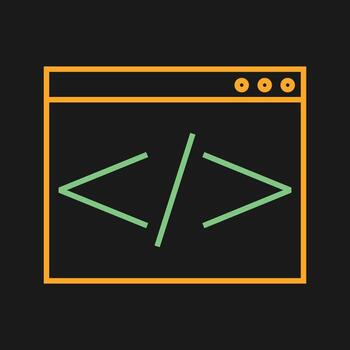 Html Coding Vector Icon