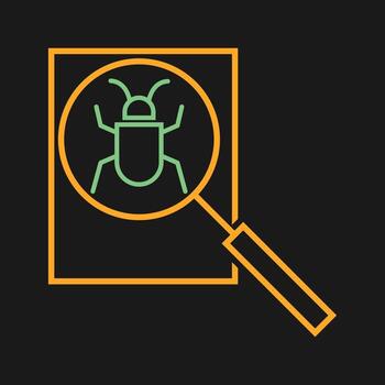 icono de vector de depuración
