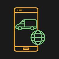 Online Logistics Vector Icon