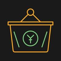 Yen Basket Vector Icon