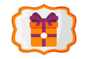 Christmas Gift Box Icon With Transparent Background png