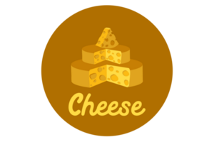 Käse Logo Symbol mit transparent Hintergrund png