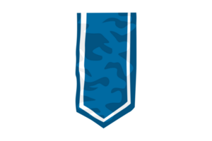 Blau hängend Flagge mit transparent Hintergrund png