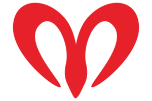 Valentinstag - - rot Liebe Strudel mit transparent Hintergrund png