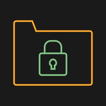 Secure Folder Vector Icon