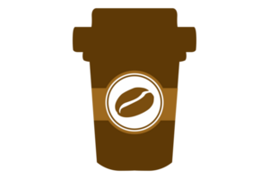 café frijol logo en transparente antecedentes png