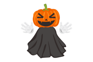 Halloween Pumpkin Head Witch With Transparent Background png