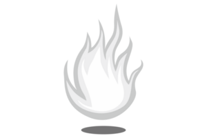 flottant blanc Feu Balle avec transparent Contexte png