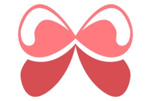 Simple Pink Butterfly Ornament With Transparent Background png