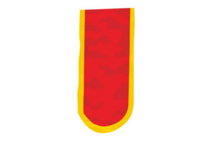 röd hängande flagga med transparent bakgrund png