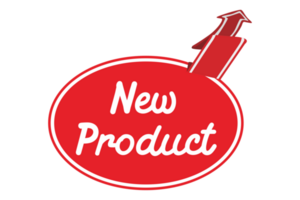 Red Label Tag Sale - New Product - With Transparent Background png