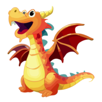 schattig draak clip art transparant achtergrond png